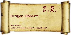 Dragon Róbert névjegykártya