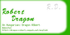 robert dragon business card