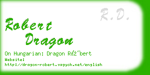 robert dragon business card